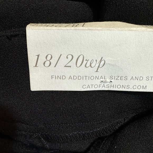 NWT  BLACK Hi-Rise Flare Pants  Career/Professional/Office 18/20 PETITE   #O - Picture 8 of 10